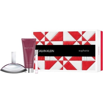 Calvin Klein Euphoria EDP 100 ml + tělové mléko 200 ml + EDP roll-on 10 ml dárková sada