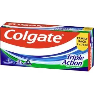 Colgate Паста за зъби Colgate Triple Action 2x75 мл