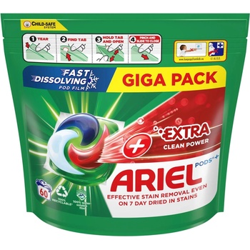Ariel +Extra clean kapsule 60 PD