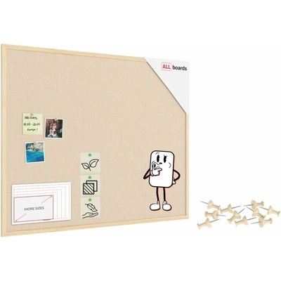 Allboards TFCAMEL108C Textilní tabule 100 × 80 cm
