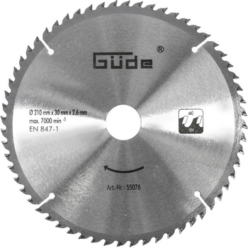 Güde Pilový kotouč SK 210 x 30 mm, 60 z