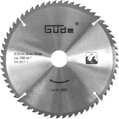 Güde Pilový kotouč SK 210 x 30 mm, 60 z