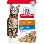 Hill's Котешки пауч Hill's Science Plan Feline Adult, с океанска риба в сос грейви, 85 г