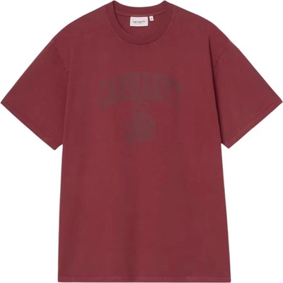 Carhartt WIP S/S Faded Pond Corps T-Shirt Marsala heavy stone wash