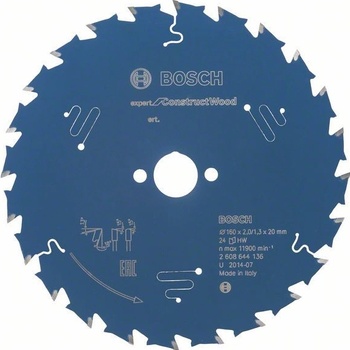 Bosch Pílový kotúč Expert for Construct Wood, pr. 160 mm