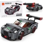 Jokomisiada Technical blocks Sports car GRAY 166-pieces + stickers ZA5743