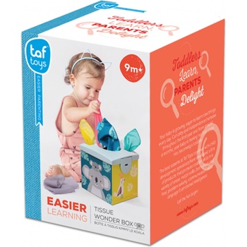 Taf Toys Образователна игра Taf Toys - Кутия с кърпи, Коала (TT12745)