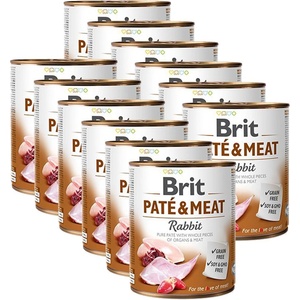 Brit Консерва Brit Paté & Meat Rabbit, 12 x 800 г