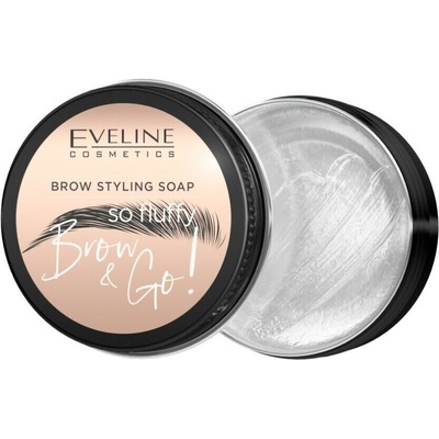 Eveline Cosmetics Brow & Go! stylingové mýdlo na obočí Transparent 25 g – Zboží Dáma
