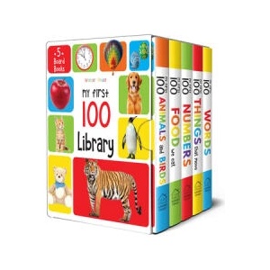 My First 100 Library: Boxset of 5 Early Learning Board Books | WONDER BOOKS (ISBN: 9789354402739)