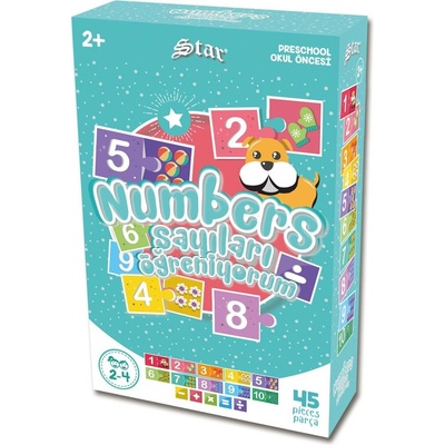 Star Игра с карти научи цифрите Star Learning the numbers