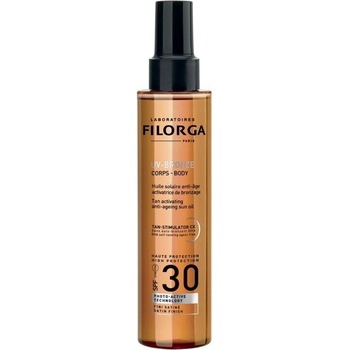 Filorga Слънцезащитно сухо олио за тяло с анти ейдж действие filorga uv bronze body 30 + (3540550008073)