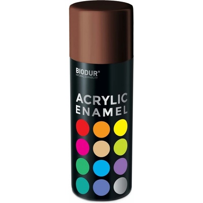 Biodur akrylový email v spreji 400 ml hnedá čokoláda