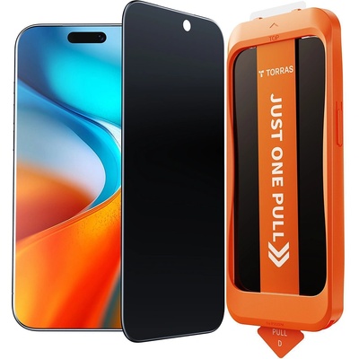 TORRAS Калъф за iPhone 17 - Torras - GlassGo Install Master Privacy - Черен