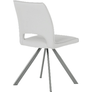 Carmen Трапезен стол craven 2 силиконова кожа - сив 67 (3532384)