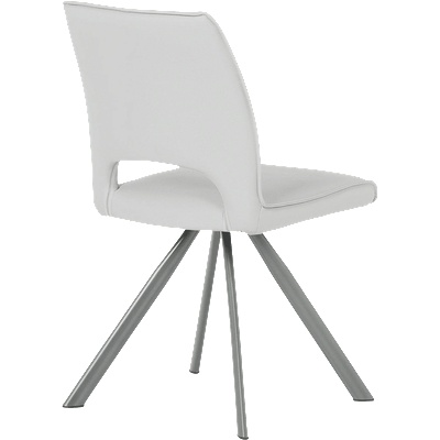 Carmen Трапезен стол craven 2 силиконова кожа - сив 67 (3532384)