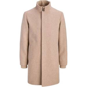 Jack & jones Палто Jack & jones Melton coat - Beige (Greige / Pattern Twill)