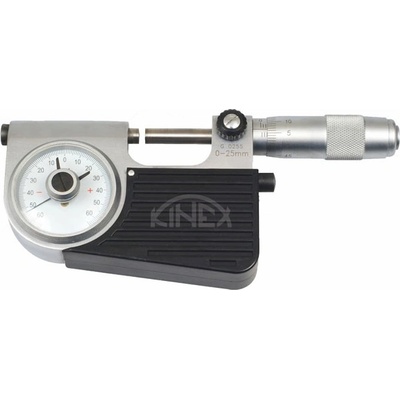 KINEX KI7126 Pasametr analogový DIN 863 přesnost 0,001 mm 0-25 mm