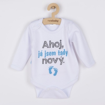 NEW BABY Body s potlačou Ahoj já jsem tady nová. Tyrkysová