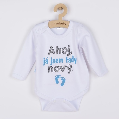New Baby Body s potlačou Ahoj já jsem tady nová.