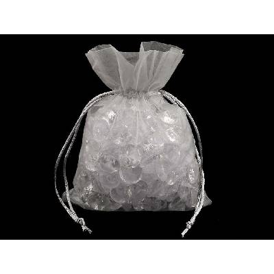 Dárkový pytlík 13x18 cm organza - šedá světlá (10 ks)