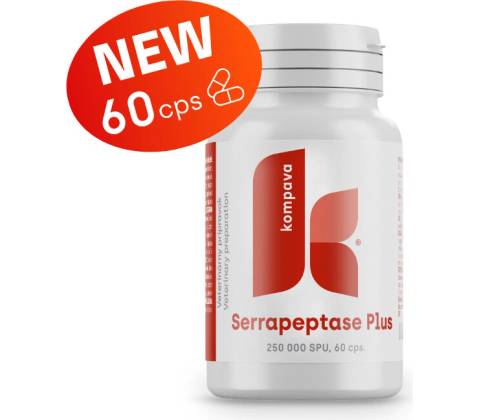 Kompava Serrapeptase Plus 355 mg 90 kapsúl
