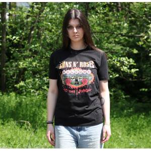 ROCK OFF Дамска тениска Guns N' Roses - Welcome To The Jungle - ROCK OFF - GNRTS28-1LB