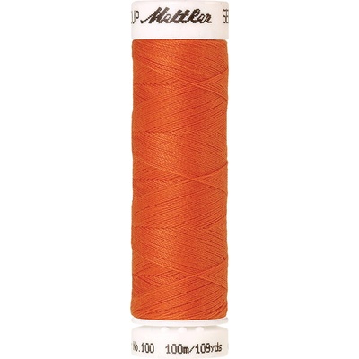 Nitě SERALON 100m na univerzální šití, polyester AMANN Mettler - více barev 6677: 1335 oranžová