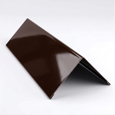 Portec hrebenáč pozink 14 cm 10°-25° RAL 8017 Čokoládovo hnedá lesk 3 m
