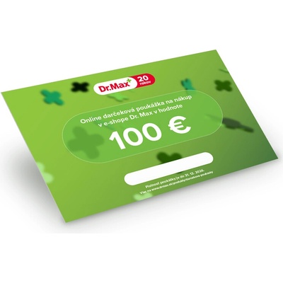 Darčeková poukážka Dr. Max - 100€
