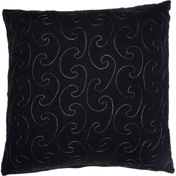 Quentin Vankúš čierny s výšivkou QK-100 45x45