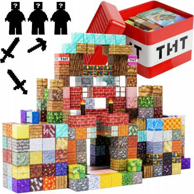 MTOYS Magnetické kocky Minecraftik 150 dielikov