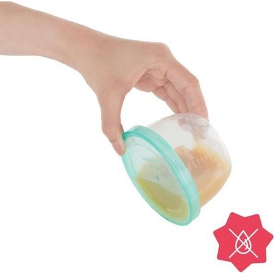Badabulle misky s víčky MAXI FUN COLORS sada 12ks 250 ml