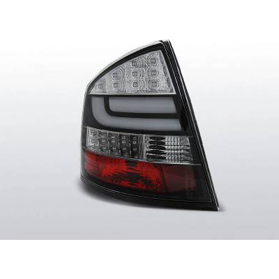 TUNING-TEC Zadné svetlá diódové, ŠKODA OCTAVIA II SEDAN, 2004-2012, ČIERNA LED BAR