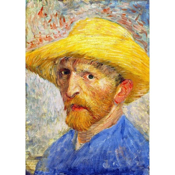 Enjoy - Puzzle Vincent Van Gogh: Self-portrait with a Straw Hat - 1 000 piese