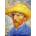 Enjoy - Puzzle Vincent Van Gogh: Self-portrait with a Straw Hat - 1 000 piese