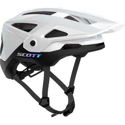 SCOTT Каска за планинско колоездене Scott Stego Plus Helmet Mips Bike helmet - White Glossy / Black - размер S 51-55 cm (851-1379-0411)