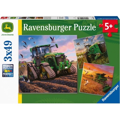RAVENSBURGER John Deere v akci 3x49 dílků