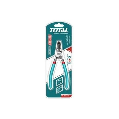 Kliešte na poistné krúžky zahnuté TOTAL, 180mm, industrial THTJ21804