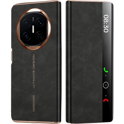 Huawei Кожен Флип Калъф за Huawei Mate X7 - Smart View Прозорец, Магнитно затваряне, 360° Защита, Авт. Вкл. /Изкл. , Вкл. Протектор (6 Цвята)