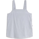 Ecoalf Дамски топ Ecoalf Women's Aria Shirt Top - Ecru / Blue Stripes - размер XL (916-5475-0215)