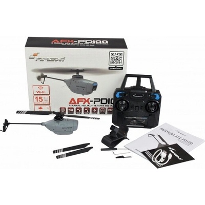 Amewi RC 4-kanálový vrtulník s FPV HD kamerou AFX-PD100 6G 2,4 GHZ RTF Trade e.K. RC_308205 RTF 1:10