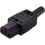 PremiumCord Щепсел, гнездо, захранващ конектор, немонтиран, c13 iec, 230v, черен cs220f (cs220f)