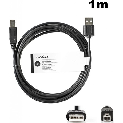 Nedis CCGT60100BK10 1x USB 2.0 A konektor - 1x USB 2.0 B, 1m