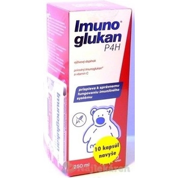 Pleuran Imunoglukan P4H tekutá forma 250 ml + Imunoglukan P4H 10 kapsúl 1 set