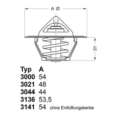Termostat, chladivo WAHLER 3141.87D (314187D)