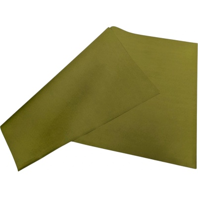 Italský hedvábný papír 21 g/m2 - 24 archů 50*76 cm mechově zelený