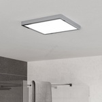 EGLO 901767 - LED плафон за баня FUEVA LED/13W/230V 29x29 см IP44 хром (EG901767)