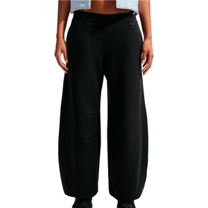Nike Дамски анцунг долнище Nike Women's Dri-Fit 24.7 Inner Strength Wide Leg Pant Tracksuit trousers - Black / Black / Dark Smoke Grey (107-4856-0114)