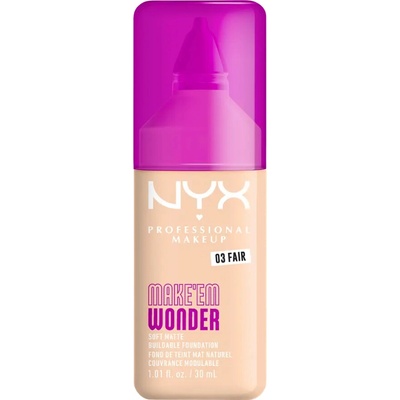 NYX Professional Makeup Make-up Make 'EM Wonder 03 Fair 30 ml